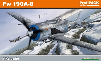 Eduard Plastic Kits 70111 - 1:72 Fw 190A-8,  Profipack - Neu