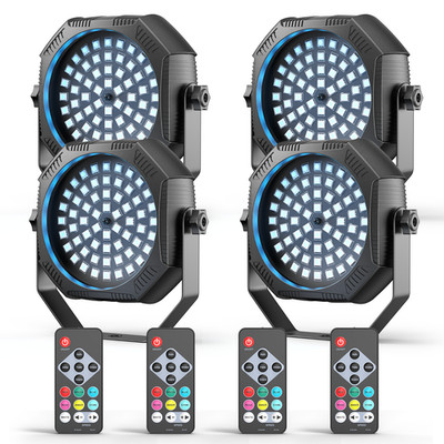 60 LED RGB Stage Lighting PAR Light DMX Beam Party DJ Disco Lights with Battery