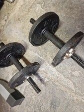 Dumbbells 4 Kg Each, Iron Dumbbells, Used But Very Good