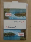 HAMM'S BEER DISPLAY TABLETOP "RESERVED" SIGN 2-SIDED VINTAGE - ORIGINAL NOS