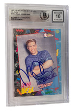 Mark-Paul Gosselaar Signed Saved by the Bell 1992 Pacific Card #23 Beckett 10