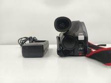 Vintage JVC GR-AX33 Compact VHS-C Camcorder Black W/ Battery Charger Adapter