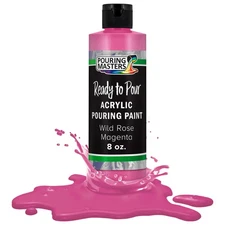 Pouring Masters Wild Rose Magenta 8ozBottle Water-Based Acrylic Pouring Paint