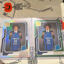 2026 WNBA Donruss Rated Rookie Olivia Miles #87 Green Shimmer/Silver Lynx Lot 2