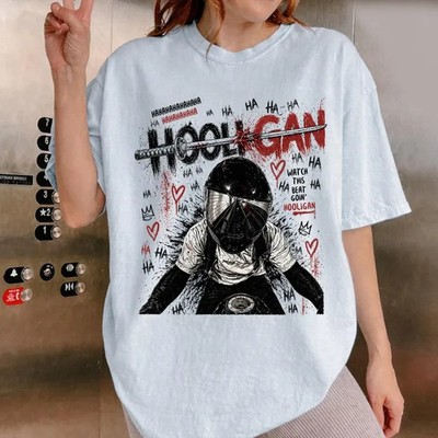 Hooligan Rider Graphic Shirt Urban Grunge Motorcycle Street Style Unisex Tee