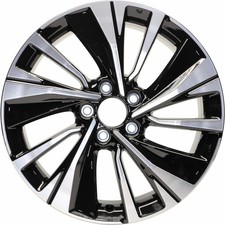 New 18 X 8 Machined Black Alloy Wheel Rim For 2016 2017 Honda Accord - 64081