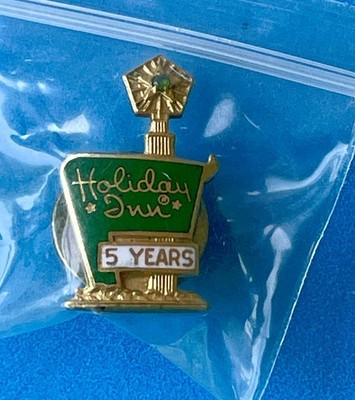  Vintage Holiday Inn 5-Year Employee Service Lapel Pin/Tie Tack