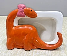 Vintage 1993 WCI Ceramic Dinosaur Picture Frame Children’s Kids 3"x5"