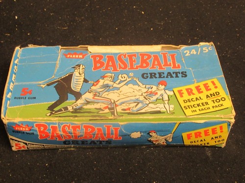 1961 Fleer Baseball 5 Cent Empty Wax Display Box
