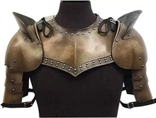 Medieval Knight Warrior Pauldrons Shoulder Armor Gorget LARP Cosplay Armor