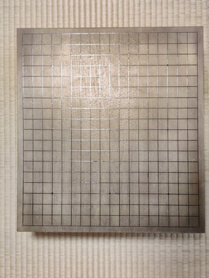Wooden Go Board with Natural Go Stones from Nakamura Goban-ten
