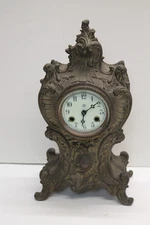 ANTIQUE JENNINGS BROTHERS FRENCH STYLE DESK CLOCK - AS IS -FOR PARTS OR REPAIR!