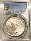 1924 Peace $1 Dollar Coin 90% Silver PCGS Certified MS63 Uncirculated & Graded