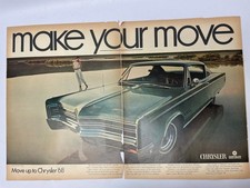 Chrysler 1968 Original Magazinwerbung Vintage Ganzseitig Druckanzeige