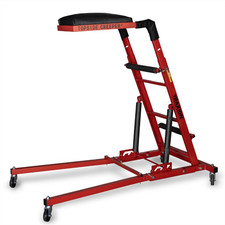 Traxion 3-106 Quality Economy Topside Creeper - Red With Expanded Metal Steps An Traxion 3-106 Quality Economy Topside Creeper - Red With Expanded Metal Steps An