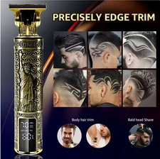 Professional Trimmer Hair Clippers Cutting Beard Cordless Shaving Barber Machine