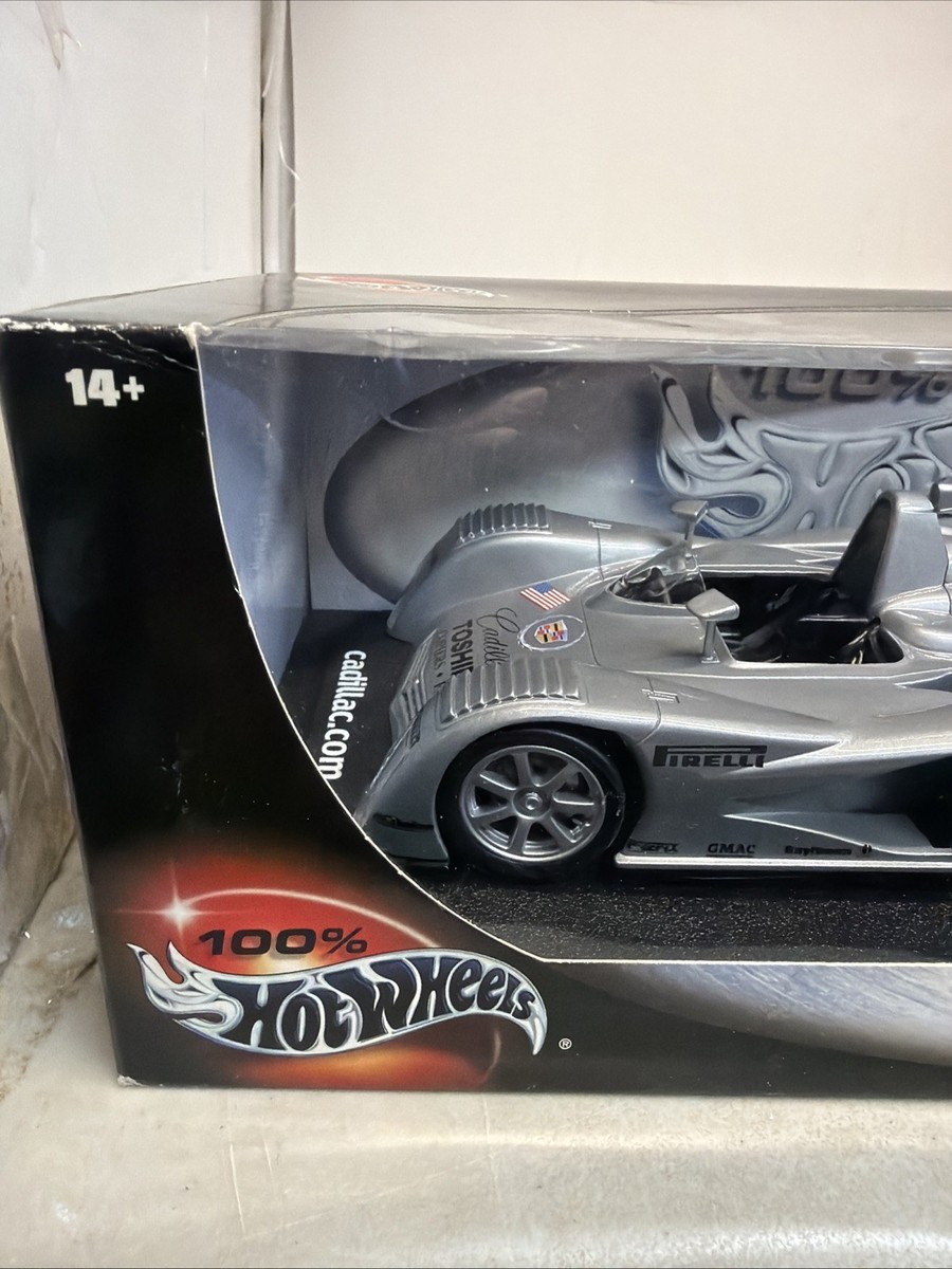 Hot Wheels 1/18 Cadillac LMP Argent - Modèle 29225, état Proche Du Neuf