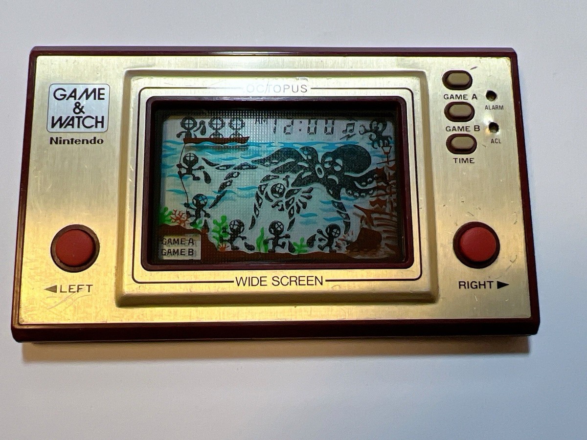NINTENDO GAME AND & WATCH Octopus Wide Screen 1981 Direct