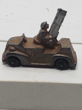 Vintage 1930's Barclay Manoil WWI Anti-Aircraft Gun Military Truck Toy W/Soldier