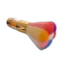 Colorful Nail Art Dust Remover Brush with Shiny Rhinestone 1 * 4.13in, Gold