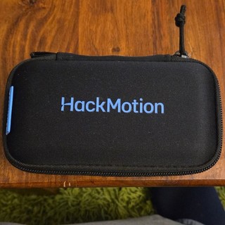 HackMotion Golf Swing Trainer Wrist Sensor Kit Carry Case USB Cable Black/Blue