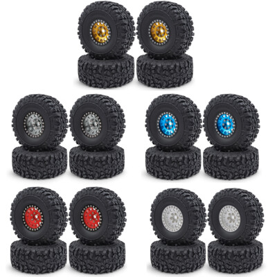 1,9'' Beadlock Raupenräder Felgen Reifen Set 114mm für RC 1/10 SCX10 TRX4 etc Car