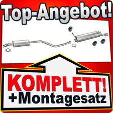 Auspuff für CITROEN ZX 1.4 Schrägheck CHROM Endrohr 1996-1998 Auspuffanlage