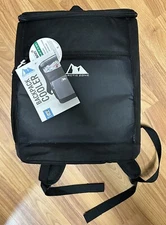 Arctic Zone 18 Can Capacity Insulated Black Padded Backpack Cooler Brand New