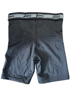 ASICS Mens XS Black Grey Running Thighs Underwear Exercise