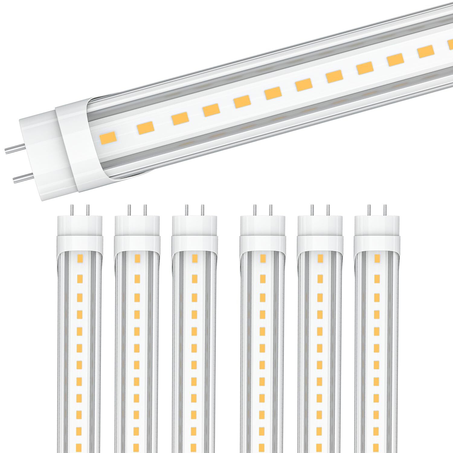 T8 T12 LED Tube Light Bulbs 4 Foot, ETL DLC litsted, Plug & Play or Ballast B...