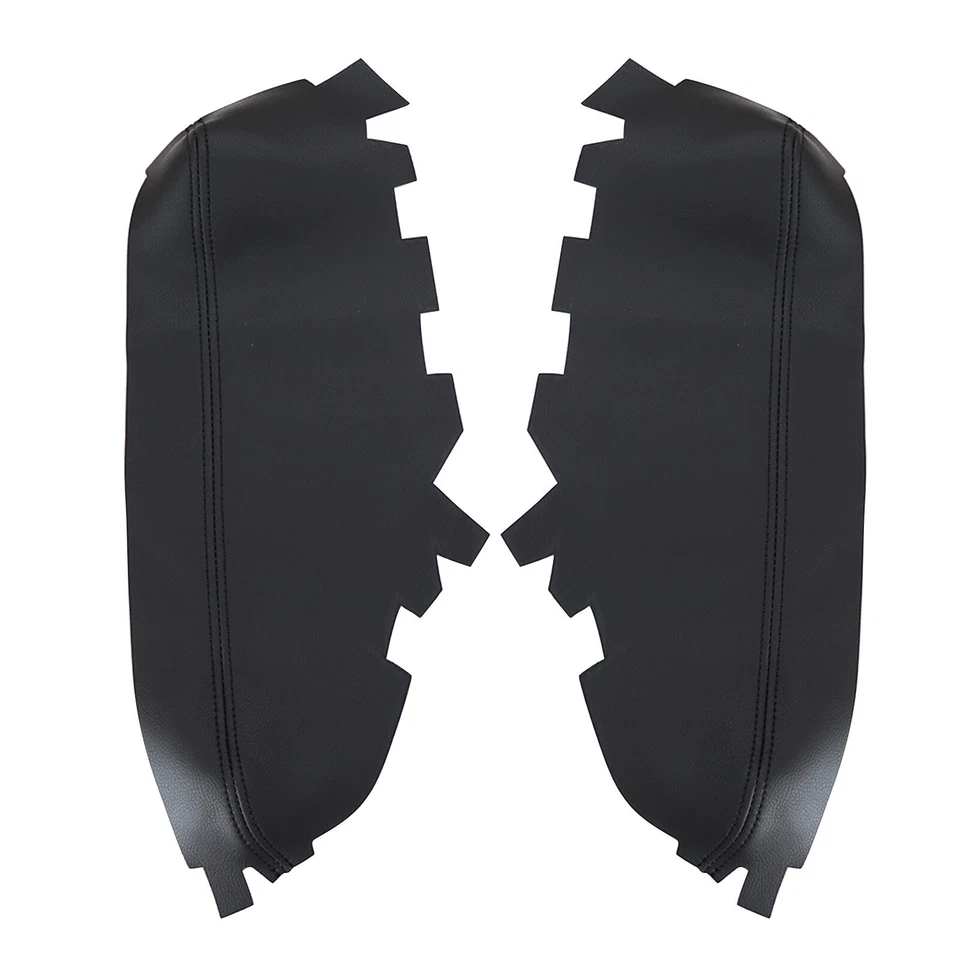 Cubierta de panel de puerta con reposabrazos de cuero negra para Toyota Avalon 2013 2014 2015-2018 Foto 3 de 4