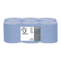 10X Rollen 2-Lagig Putztuchrolle Blau 300 Blatt Putzpapier Papier Werkstattrolle