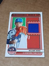 Williams Wong 2023 Panini USA Baseball Stars & Stripes Jersey Relic