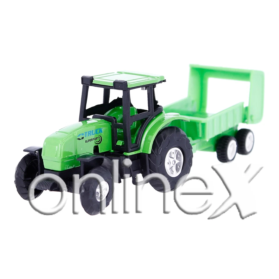 Tractor +Remolque Verde Juguete Original, Divertido A escala Entrega 24-48 a1743 - Imagen 2 de 4