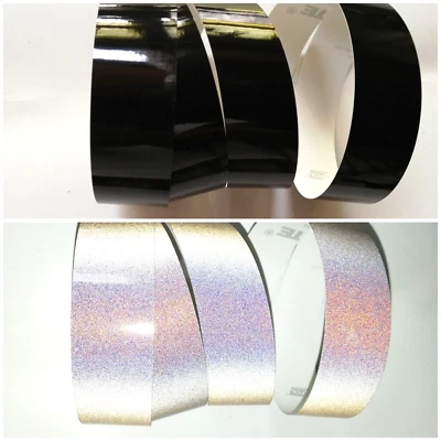 REFLEXITE 7,5 Meter Schwarz Reflexfolie Reflektorfolie Reflektionsfolie Fahrradfolie