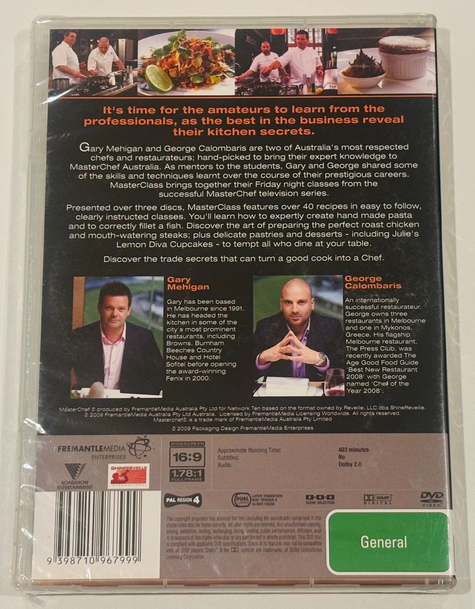 Masterchef Australia-Masterclass (DVD, 2009) for sale online