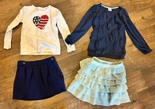Gymboree Girls Clothing Lot Sz 6 Skirts Long Sleeve Tops 4 Pieces EUC Dressy