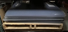 Lot of 32 U.S Made Tenex Chair Mats Heavy Duty 45"x 53" Clear Edge Gripper Back
