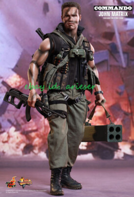 New HotToys 1/6 MMS276 Commando John Matrix Schwarzenegge Action
