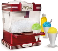 Snow Cone Maker Machine Shaved Ice Slushie Frozen Lemonades Ice Cubes Scoop Kid 