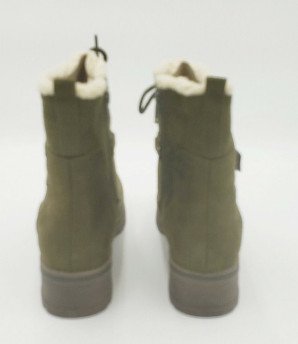 Sonoma Boots Womens Platypus Sherpa-Lined Combat Boots 9M Color Olive - Picture 5 of 10