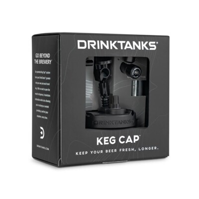 DrinkTanks Keg Cap NEW IN BOX | Fits 64oz 128 oz Craft Growler - Co2 Dispensing