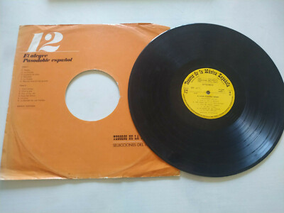 El Alegre Pasodoble Español 1967 Philips - LP Vinilo 12'' G+ Solo el Vinilo