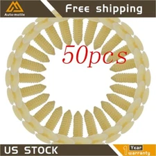 Door Trim Panel Plastic Retainer Push Rivet Fastener Clips For Ford GMC 50 Pcs
