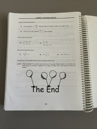 ALGEBRA 1: A TEACHING TEXTBOOK - Picture 7 of 7