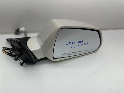 08-14 Cadillac CTS Passenger Front View Power Door Mirror OEM White 25951504