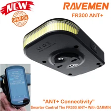 RAVEMEN FR300 ANT+ Bike Front Light for Garmin Connectivity Bicycle Headlight
