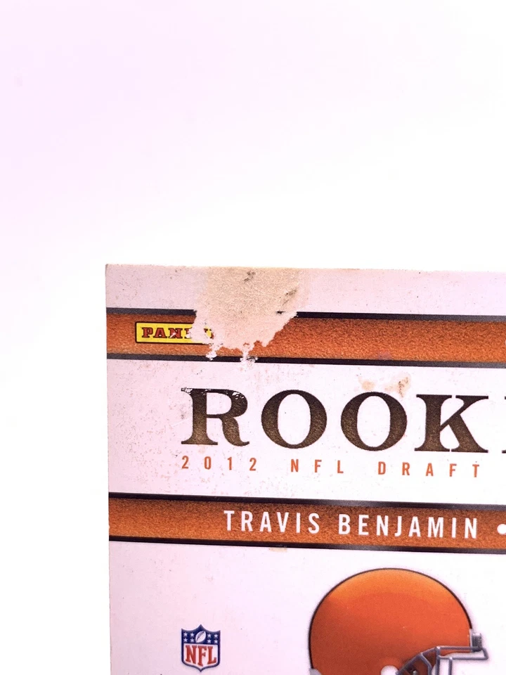2012 Elite /999 Travis Benjamin #193 Rookie RC DAMAGE ON BACK - Image 3 of 3