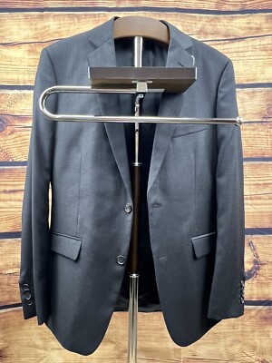 Theory Suit Black Size 36R 32W 100% Wool 2 Piece Suit Double