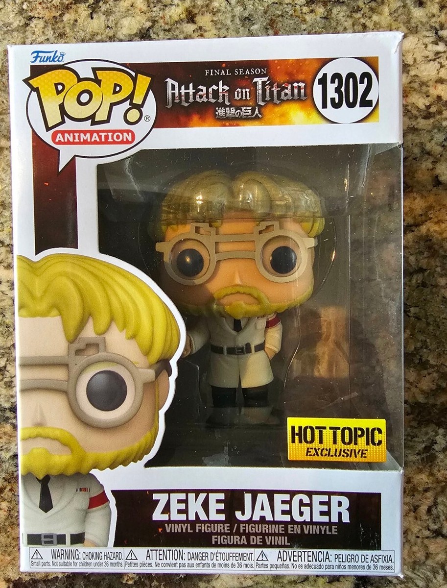 Funko Pop! ジーク・イェーガー 1302 Funko Pop Animation #1302 Zeke Jaeger Attack On Titan Hot Topic